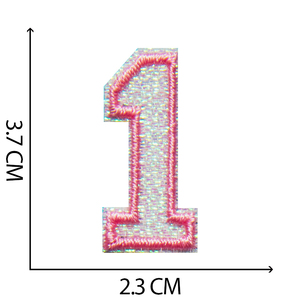 Đầy Màu Sắc Màu Hồng Thêu Các Bản Vá Lỗi Sắt Trên Tiếng Anh Hình Dạng Thư Cảm Thấy Vải Bảng Chữ Cái Số Bộ Chất Liệu Silicone Cho Hat Cách Sử Dụng - Product Image 3