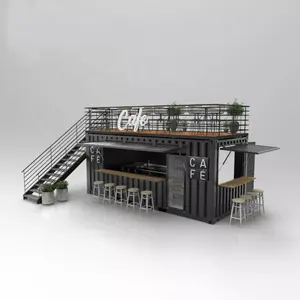 中国集装箱咖啡仓库钢制车库框架模块化车库存储可移动房屋钢制容器