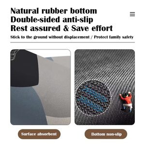 Premium Soft Non-Slip Super Absorbent <strong>Curved</strong> <strong>Bath</strong> <strong>Mat</strong> Diatomaceous Earth Shower <strong>Mat</strong> - Product Image 3
