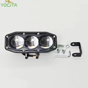 Yocita Dual Color Blanco + Amarillo Luces LED Motos 6000K Trabajo frontal Proyector de haz bajo Luz <span class=keywords><strong>antiniebla</strong></span> intermitente IP67 Motocicleta - Product Image 2