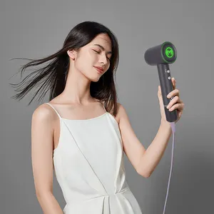 2024 Một Bước Nhà Máy Sấy Tóc Solon 1600W Tốc Độ Cao Ion Âm BLDC Không Chổi Than Nóng Và Lạnh Gió Leafless Airbrush Máy Sấy Tóc