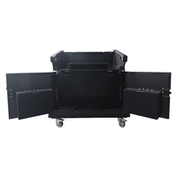 Flight case hydraulique Behringer WING avec roues, système audio PA, équipement sonore, scène extérieure, portable, entièrement noir