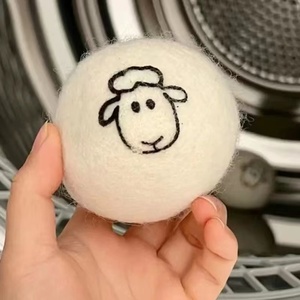 Len Quả Bóng Cho Máy Sấy Phổ Biến Trên Người Bán Hàng 2025 USA Xu Hướng Mới Nhãn Hiệu Riêng Hữu Cơ Len Máy Sấy Quả Bóng Cho Máy Sấy - Product Image 1