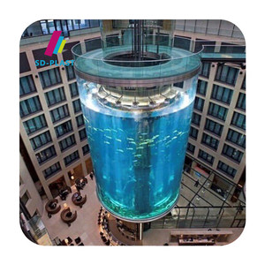 Dzsd Grote Cilindrische Acryl Vissentank Custom Gesneden <span class=keywords><strong>Aquarium</strong></span> Tank - Product Image 2