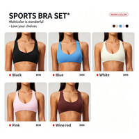 Ensemble de fitness brossé de haute qualité personnalisé : Soutien-gorge croisé à col en V et Leggings Capri taille haute sculptants pour femmes – Ensembles de yoga