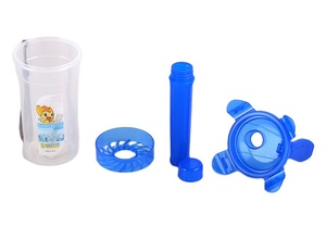 Distributeur <span class=keywords><strong>d</strong></span>'eau portable 3-en-1 pour l'été, 0,5 L, avec tube à glace, anti-fuite, bouteille de sport avec filtre - Product Image 2