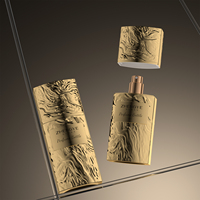 Flacon de parfum en verre de 50ml en vaporisateur de brume de luxe coloré unique et nouveau design personnalisé pour femme homme