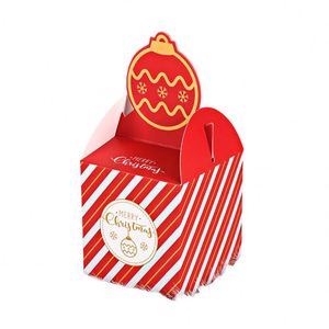 Cajas de embalaje de papel de regalo de Navidad personalizadas para aperitivos de pastel de caramelo para golosinas de víspera con impresión de laminación mate - Product Image 5