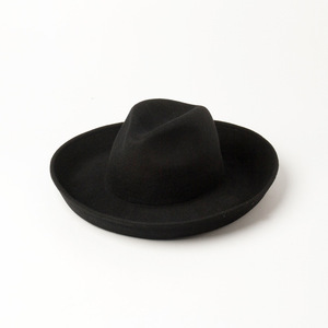 New Style Hot Sell Fashion Wide Brim Wool Felt Roll up Brim <strong>Fedora</strong> <strong>Hat</strong> up <strong>Mens</strong> Wool <strong>Hats</strong> - Product Image 5