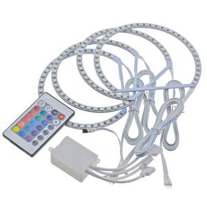 RGB 4*131mm 5050 <span class=keywords><strong>SMD</strong></span> LED <span class=keywords><strong>Angel</strong></span> <span class=keywords><strong>Eyes</strong></span> Kit Anneaux Halo multicolores pour bmw Série 7 E36 E38 E39 <span class=keywords><strong>E46</strong></span> - Product Image 1