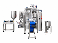 Machine d'emballage automatique de sachets de sauce liquide, 10-20 sachets par minute, machine d'emballage de sachets de pâte de curry et de ketchup