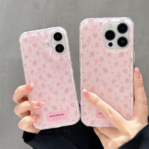 เคสโทรศัพท์สำหรับ iPhone 16 Pro Max ลายโบว์และลายดอกไม้เล็กๆ ป้องกันการกระแทก - Product Image 1