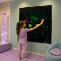 Tapis mural LED à fibres optiques effet ciel étoilé 1,2x1,2m, changeant de couleur, pour salle sensorielle, stimulation visuelle