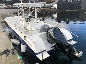 Barco de Pesca de Fibra de Vidrio de Alta Calidad Fabricado en China, Motor para Cruceros Marítimos, Lancha Rápida con Media Cabina - Product Image 5