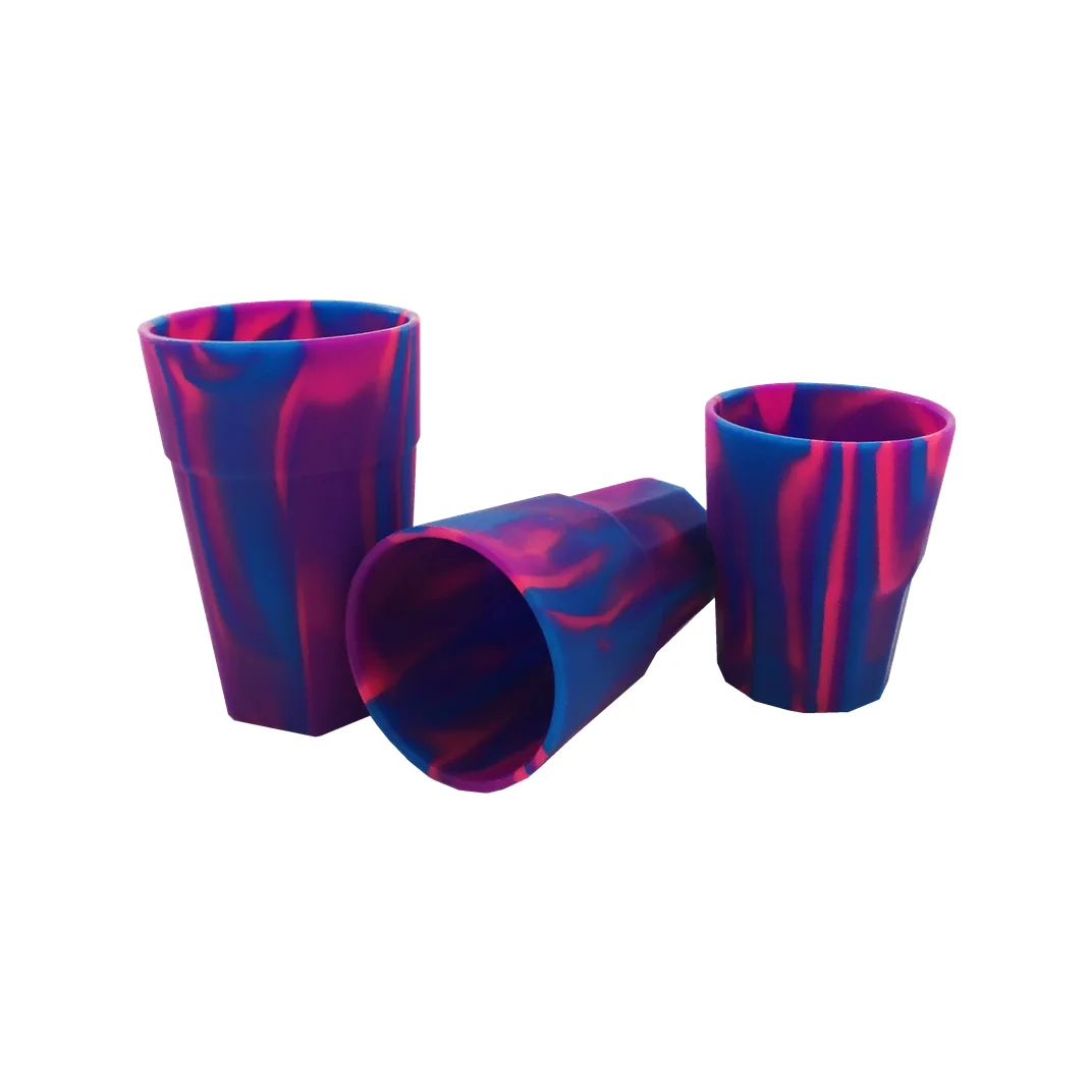 Хит продаж, небьющаяся силиконовая чашка для питья, изготовленная на заказ, Экологичная 100% пищевая чашка для пива для путешествий на открытом воздухе