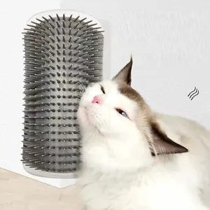 Top Quality Wall Corner Groomers Soft Grooming Brush Massage Combs for Cat With Catnip Cat Self Groomer