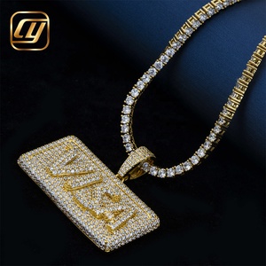 จี้เพชรแล็บไดมอนด์แบบ Iced Out ยี่ห้อ CHOYUE เครื่องประดับฮิปฮอป เงินแท้ 925 จี้ฮิปฮอปเพชรแล็บไดมอนด์ - Product Image 4