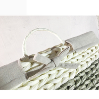 Boîtes en papier colorées, boîtes de rangement en papier doublées de rotin, paniers de rangement pour enfants, paniers à linge, paniers à collations