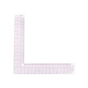 Regla de ángulo recto 5808 tipo L de metal para la elaboración de patrones de costura - Product Image 4