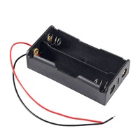18650 boîte de support de batterie en plastique avec fil