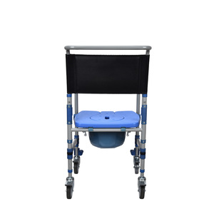 Chaise de toilette avec roulettes pour personnes âgées et femmes enceintes, capacité de 150 kg, tabouret de douche, design moderne, matériau plastique - Product Image 1