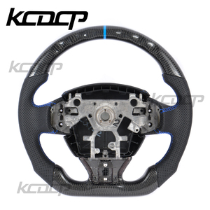 Volant personnalisé en cuir perforé en fibre de carbone véritable pour Infiniti Q30 Q50 QX50 Q60 QX60 - Product Image 5