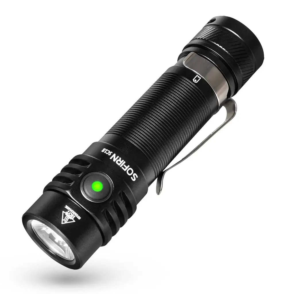 Sofirn 2500 lumen 1500M SST40 LED strong light long range aluminum alloy rechargeable tactical flashlight