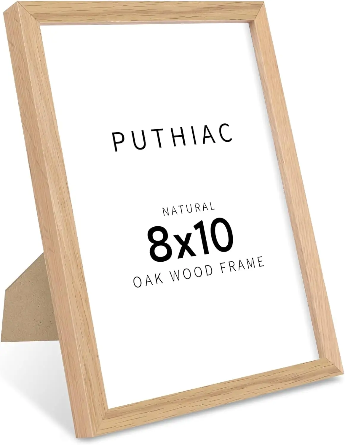 Cornice per foto in legno massello naturale per arte da parete 8 "x 10" cornice in legno di quercia