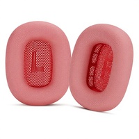 Coussinets d'oreille en maille respirante pour AirPods Max, coussinets de remplacement en tissu tricoté doux, housses confortables pour écouteurs
