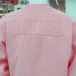 Sweat-shirt unisexe automne oversize à épaules tombantes avec boutons, gaufrage 3D, impression DTG personnalisée, broderie en relief, streetwear épais, vente en gros - Product Image 3