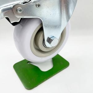 3 인치 4 인치 5 인치 폴리 우레탄 범용 캐스터 휠 저장 장비용 75mm 스틸 폴리프로필렌 섀시 캐스터 - Product Image 4