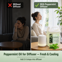 Huile essentielle de menthe poivrée fraîche pour diffuseur d'aromathérapie, fabrication de savon, soins de la peau et parfum d'ambiance, vente en gros