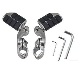 Accessoires pour motos, vente en gros de kit de support de repose-pieds universel en métal chromé pour moto - Product Image 4