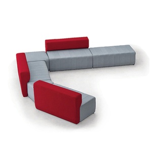 Ensembles de canapés en cuir synthétique pour salles de réunion, mobilier de réception, canapé de bureau à dossier haut - Product Image 3