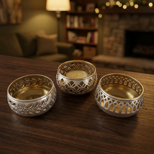 Support de bougie en fer fait main Sonnet Decor, sans plomb, écologique, imperméable, résistant à la chaleur, décoration de la maison, arbre de Noël - Product Image 2