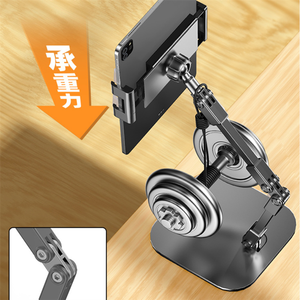 <span class=keywords><strong>Support</strong></span> de téléphone réglable pour bureau, bras <span class=keywords><strong>articulé</strong></span> en métal noir, <span class=keywords><strong>support</strong></span> pour diffusion en direct et photographie - Product Image 5