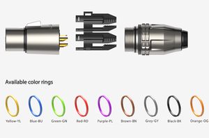 Connecteur étanche robuste à 3 pôles ROXTONE RX3FWP-<span class=keywords><strong>BG</strong></span>, connecteur XLR femelle, boîtier <span class=keywords><strong>noir</strong></span>, IP66, connecteur XLR 3 broches - Product Image 3