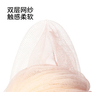 FaSoLa Gradient Bath Ball Spherical Pink Dual Use Foaming Scrubbing Bath Sponge For General Use - Product Image 3