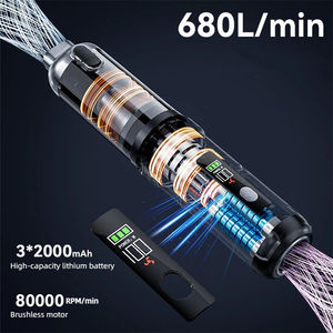 Aspirateur à main intelligent sans fil, mini aspirateur avec une forte aspiration de 15 KPa, rechargeable, type C, aspirateur portable pour la maison - Product Image 4