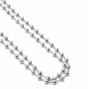 Collar Jap Mala de Plata de Ley 925 con Cuentas, Joyería India Hecha a Mano - Product Image 5