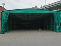   Auvent coulissant imperméable - tente pliable et mobile, auvent télescopique coulissant, imperméable, ignifuge et résistant aux UV