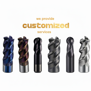 Fresa de carburo con recubrimiento de AlTiN de 4 filos para fresado CNC HRC 65 OEM/ODM - Product Image 1