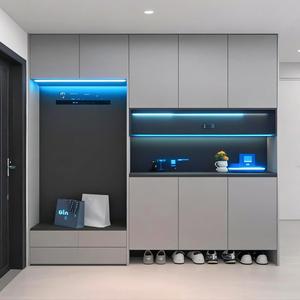 Panca Portascarpe di Lusso in Legno Massello con Cuscino, Mobile Personalizzato <span class=keywords><strong>per</strong></span> Ingresso - Product Image 1
