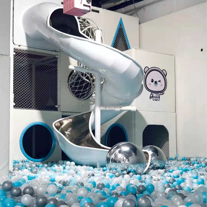 Large Outdoor Amusement Equipment, Kids Water Slide Outdoor Playground