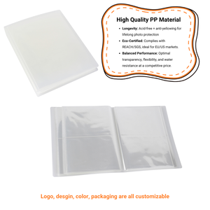 Professional High Quality 4x6 <strong>Slip</strong> <strong>in</strong> Wedding <strong>Photo</strong> <strong>Album</strong> with 80 <strong>Photos</strong> Clear PP Sleeves Eco-Friendly Waterproof - Product Image 4