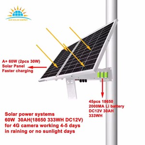 Chargeur solaire haute efficacité Ecosight ES-SP6030 60W 30AH 333WH DC12V, sortie multi-tension 40-50%, utilisation en extérieur, mini - Product Image 3