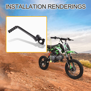 GOOFIT Levier de Démarrage à Pied et Levier de Vitesses pour <span class=keywords><strong>Moto</strong></span> 13/15mm pour 50cc 70cc 90cc 110cc 125cc YX GPX KAYO SDG SSR Pit Dirt Bike - Product Image 5