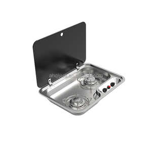 <strong>RV</strong> Camper Sink with <strong>Faucet</strong> &amp; Black Flip Lid Stainless Steel Kitchen Basin for Travel Trailers - Product Image 5