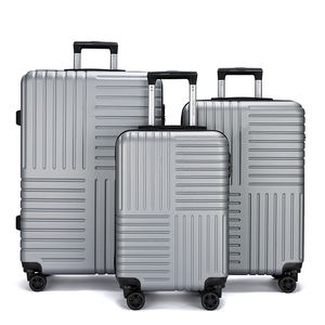 ชุดกระเป๋าเดินทาง3ชิ้นแบบแข็งมีล้อปิดเสียงทนทานแฟชั่นขายปลีกออกแบบได้ตามต้องการ - Product Image 4