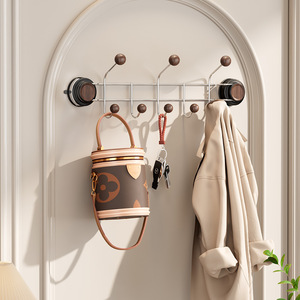 Shu Zheng Suction Cup Door Hooks Wall Mounted Heavy Duty Coat <b>Rack</b> For <b>Clothes</b> Front Door Storage Modern Design - Product Image 1